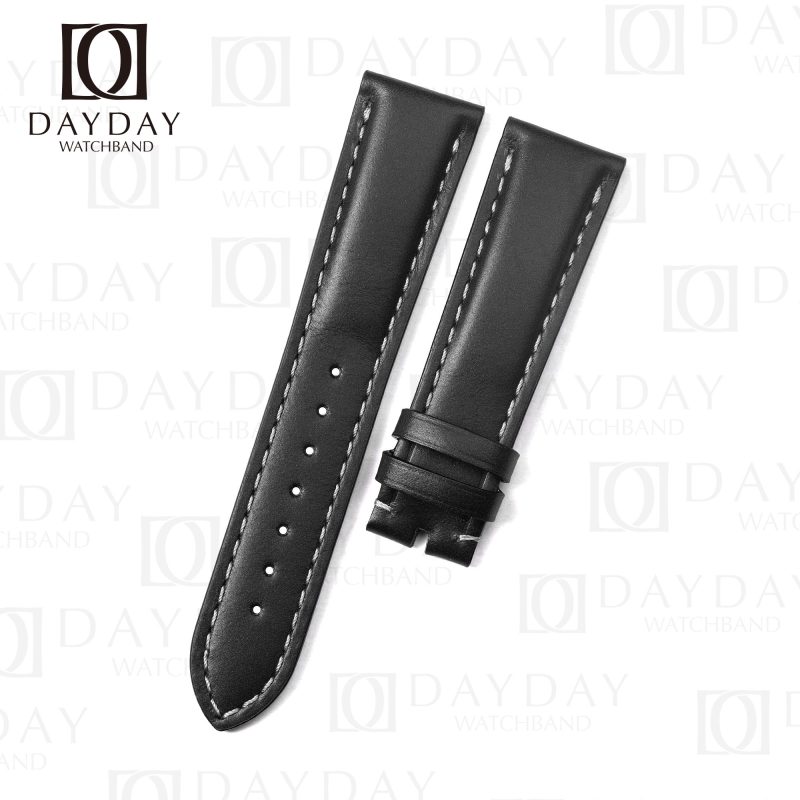 Buy Personalized handmade genuine Black calf leather Zenith Big Pilots,Big Pilots Watch band and straps replacement for sale 18mm