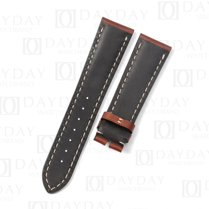Buy Personalized handmade genuine Brown calf leather Zenith Big Pilots,Big Pilots Watch bracelet and strap replacement for sale 18mm (2)
