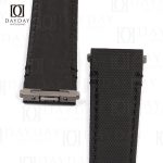Buy bespoke black Canvas quickswitch Cartier Santos watch strap for Santos de Cartier Small, Medium, Large for sale (2)