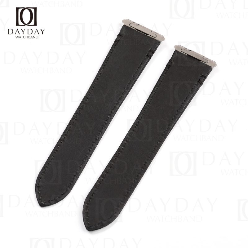 Buy bespoke black Canvas quickswitch Cartier Santos watch strap for Santos de Cartier Small, Medium, Large for sale