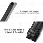 Buy bespoke personalized black crocodile leather watch bands strap replacement for Zenith El Primero 21 42mm for sale