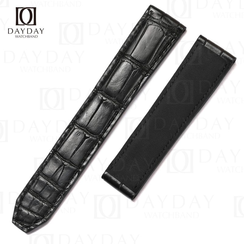 Buy black Belly-scale alligator Maurice Lacroix Pantos watch strap (2)