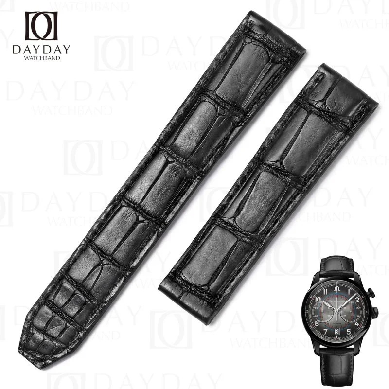 Buy black Belly-scale alligator Maurice Lacroix Pantos watch strap