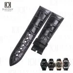 Buy black Premium alligator leather Blancpain Fifty Fathoms strap replacement for sale