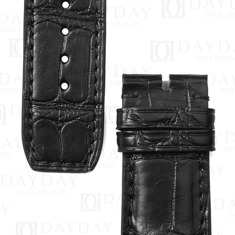 Buy black best American alligator leather Baume and Mercier watch strap replacement for Baume & Mercier Crestmark 8688 8592 luxury watches (4)