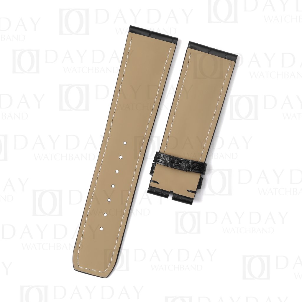 Buy black best American alligator leather Baume and Mercier watch strap replacement for Baume & Mercier Crestmark 8688 8592 luxury watches (5)