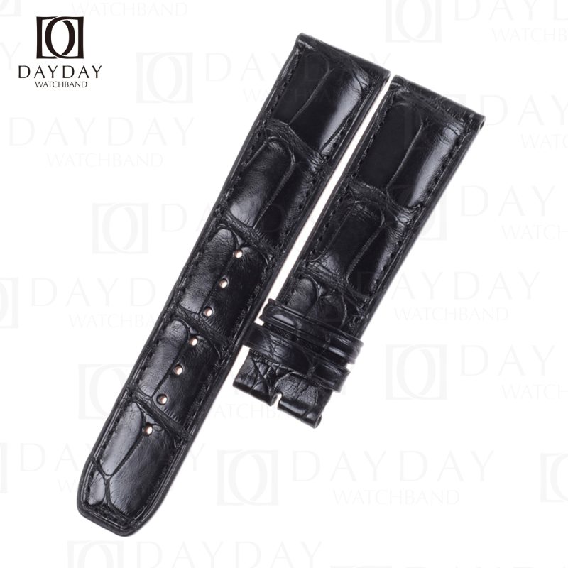 Buy black best American alligator leather Baume and Mercier watch strap replacement for Baume & Mercier Crestmark 86888592 luxury watches (2)