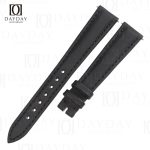 Buy black elegant Satin leather Blancpain watch bands replacement for sale