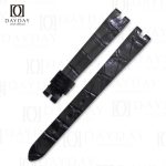 Buy black real best croco leather luxury watch bands replacement for Chopard Happy Floating Dancing Diamond (2)