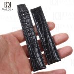 Buy black round scale alligator Maurice Lacroix Masterpiece watch band