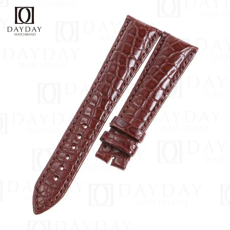 Buy brown Round-scale genuine alligator leather Breguet watch straps for Breguet la Tradition (2)