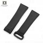 Buy custom black Sailcloth velcro watch strap replacement for Blancpain Fifty Fathoms BathyscapheBarakuda