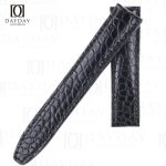Buy custom black croco leather Maurice Lacroix replacement watch bands 20mm for Maurice Lacroix Pontos (2)