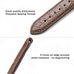 Buy custom crocodile leather watch strap replacement 20mm for Vacheron Constantin Traditionnelle Patrimony