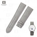 Buy custom grey best alligator leather Zenith watch straps and bracelets replacement for Zenith EL Primero