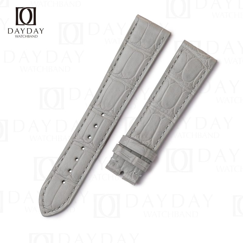 Buy custom grey best alligator leather Zenith watch straps and bracelets replacement for Zenith EL Primero (2)