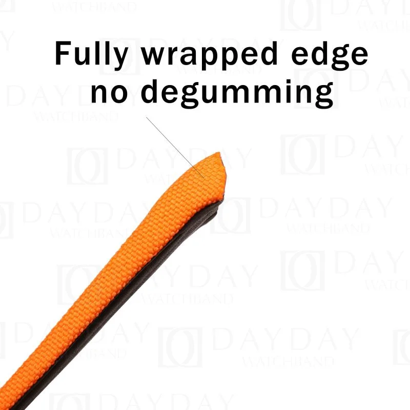 Buy custom orange canvas velcro watch bracelet replacment strap band for Franck Muller FM Vanguard V45 V41 V32 at discount price (2)