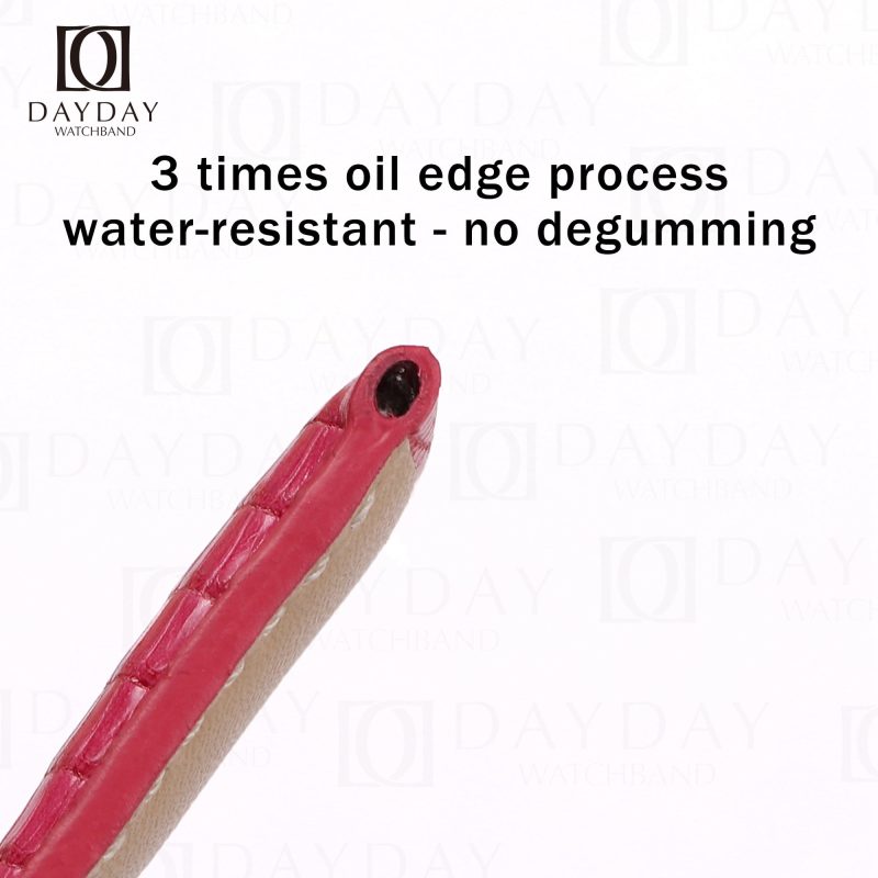 Buy custom pink elegant lizard leather watch bands replacement for Rolex Daytona 20mm men womens watch Daydaywatchband
