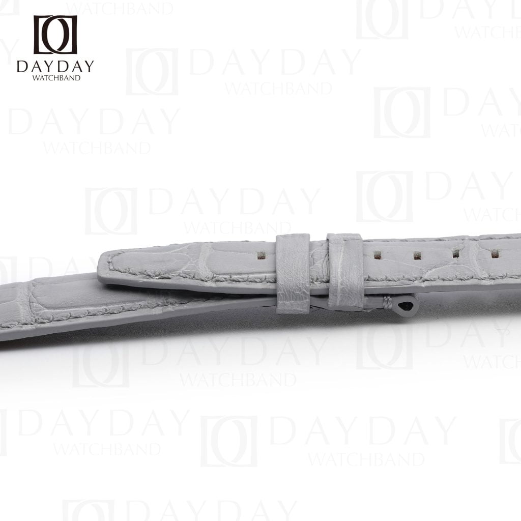 Custom Audemars Piguet code grey leather replacement watch band for sale double side alligator (2)