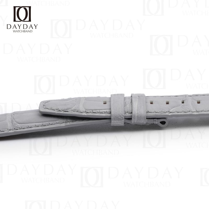 Custom Audemars Piguet code grey leather replacement watch band for sale double side alligator (2)