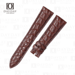 Custom Brown Round scale alligator leather strap for Breguet Tradition