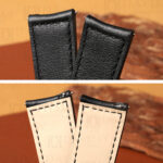 Custom Curved-End Leather Strap for JLC with Tool-Free Quick-Release Spring Bars