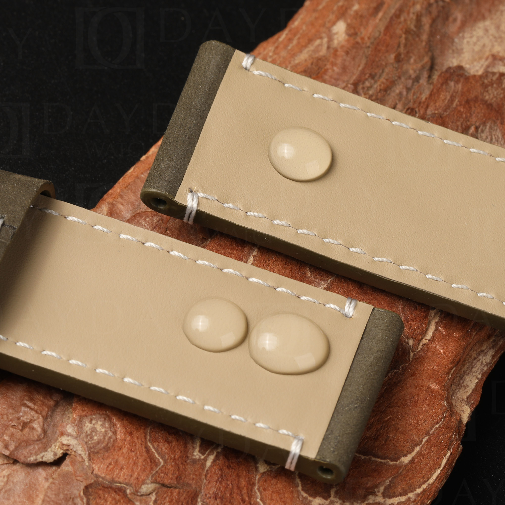 Custom Olive green Suede leather watch straps bands alternative replacement for Tudor Heritage Black Bay Bronze 58 36 41 timepiece aftermarket (5)