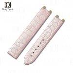 Custom alligator leather pink Omega Deville ladies watch strap 16mm for sale (2)