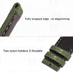 Custom best Nylon fabric Olive green watch band straps replacement for Tudor Heritage Black Bay Bronze P01 timepiece