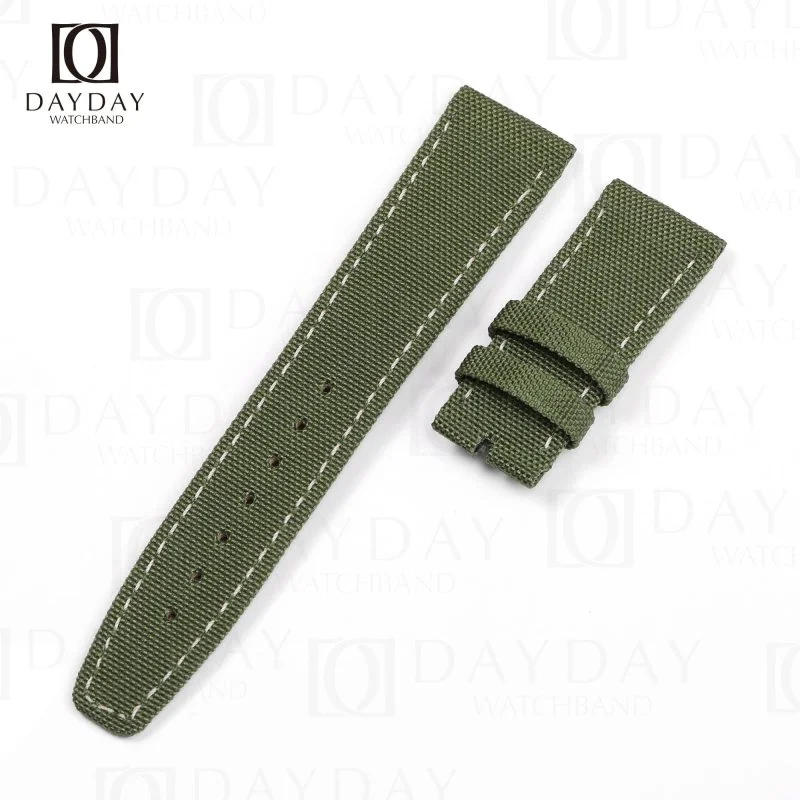 Custom best Nylon fabric Olive green watch bands replacement for Tudor Heritage Black Bay Bronze P01 timepiece (2)