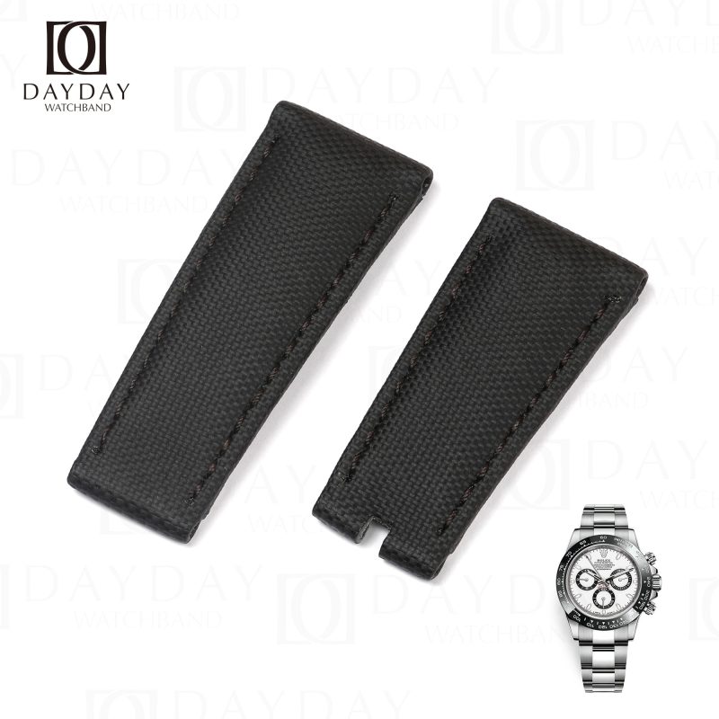 Custom durable Nylon fabric watch strap for Rolex Daytona, Sky-Dweller Daydaywatchband (2)
