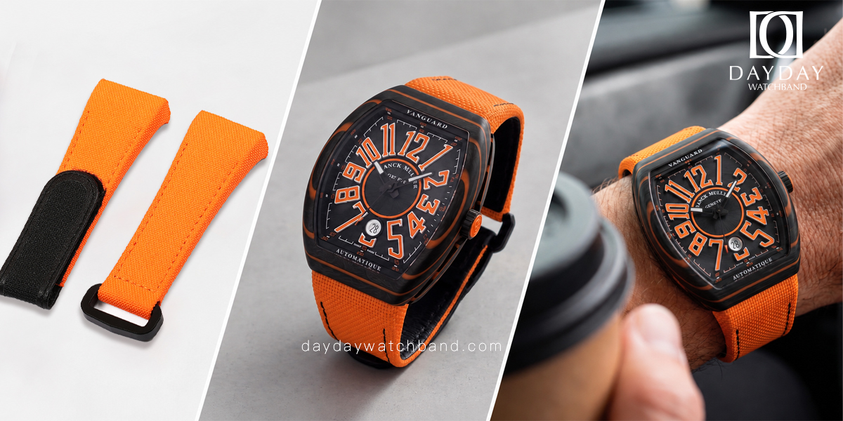 Custom franck muller orange strap