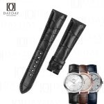 Custom handmade black alligator leather watch strap for Omega Deville, Speedmaster, Aqua Terra
