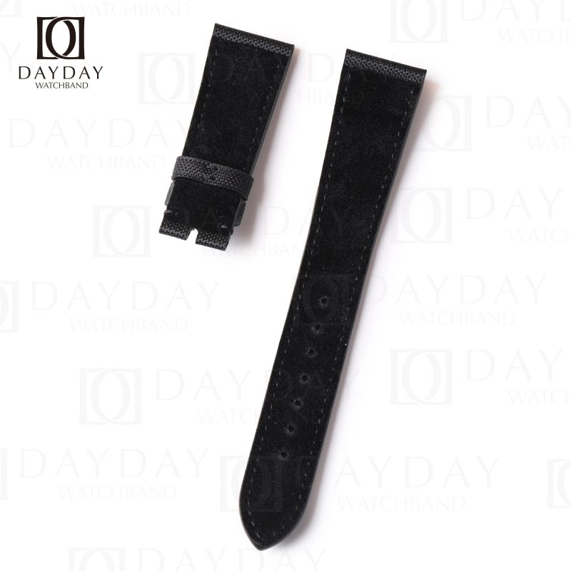 Custom handmade black nylon strap for Tudor Heritage Black Bay watch band