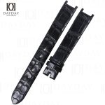 Custom handmade genuine alligator leather Van Cleef and Arpels women's flower watch straps and bracelets replacement (2)