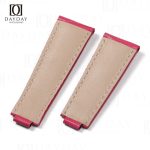 Custom pink elegant lizard leather watch band replacement for sale price for Rolex Daytona 20mm men womens watch