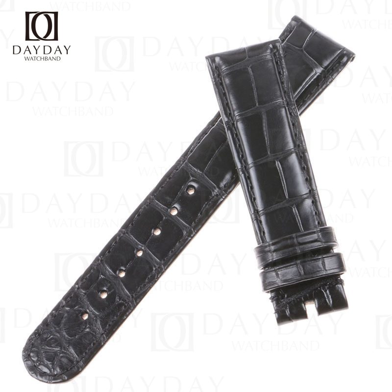 Ebel black corcodile watch bands for sale fit for EBEL Classic 100 (2)