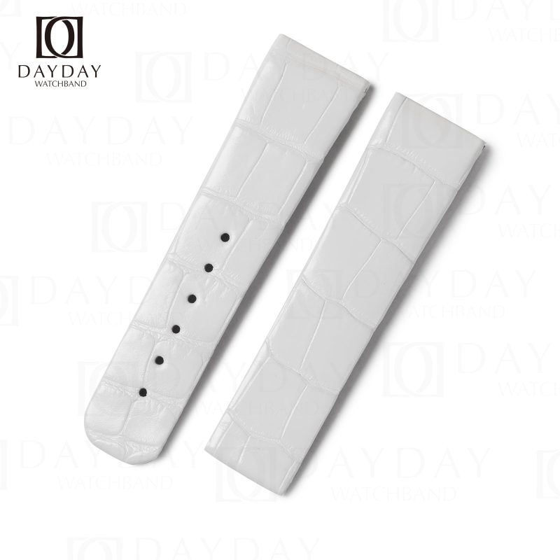 Handcrafted custom best genuine Belly-scale crocodile leather Omega Constellation watch band replacement