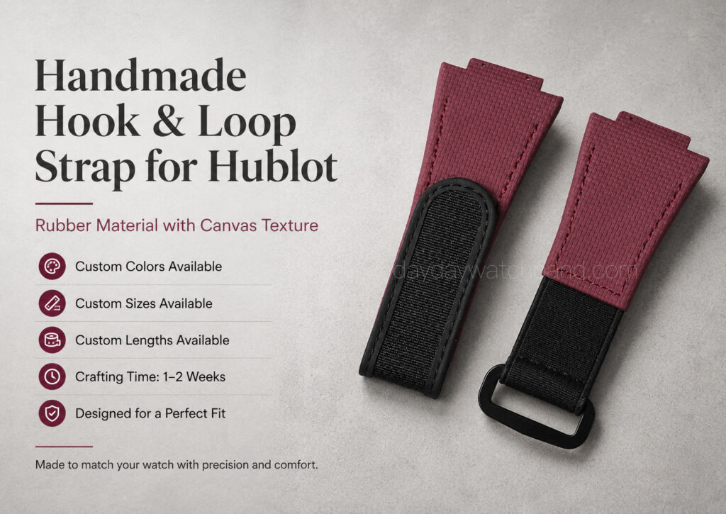 Handmade-custom-Velcro-Strap-for-Hublot-watches.