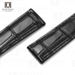Handmade custom best genuine Belly-scale crocodile leather Maurice Lacroix Pontos strap (2)