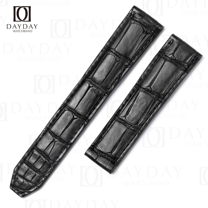 Handmade custom best genuine Belly-scale crocodile leather Maurice Lacroix Pontos strap