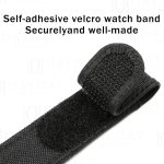 Handmade custom black Blancpain Fifty Fathoms BathyscapheBarakuda canvas velcro watch bands replacement for sale