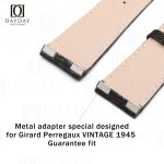 Handmade custom black Girard Perregaux VINTAGE 1945 watch best alligator watch bands replacement for sale