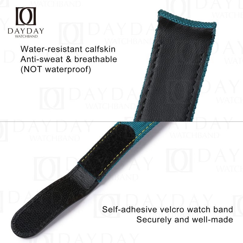 Handmade custom canvas velcro strap for Rolex watchbands replacement (7)