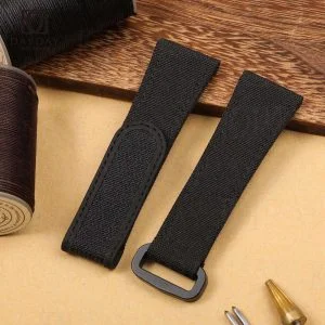 High quality nylon velcro leather custom handmade watch straps for Blancpain Fifty FathomsBathyscapheBarakuda