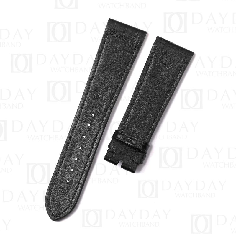 Itlian calfskin leather linning material watch strap band for Zenith El Primero