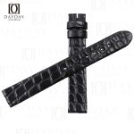 Montblanc Bohème Boheme black alligator leather watch strap replacement 20mm 22mm for sale