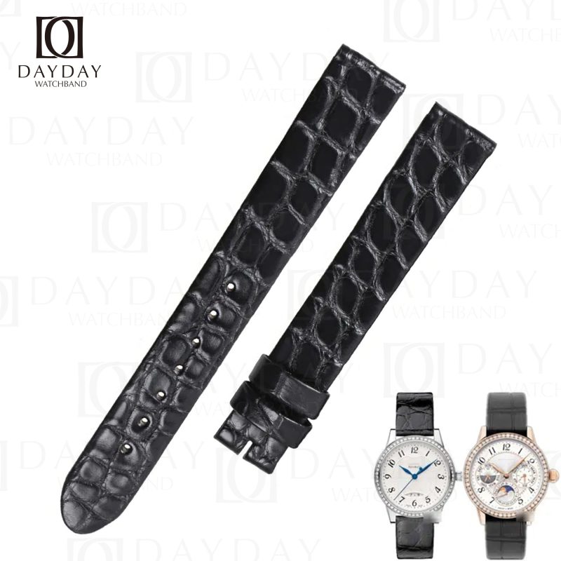 Montblanc Bohème Boheme croco leather watch bracelet aftermarket fit for Day and Night, Automatic Date 30 mm, 34mm ladies watch collection (2)