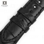 Personalized Handmade crocodile leather watch bracelet replacement for Omega Deville, Speedmaster, Aqua Terra (2)