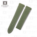 Personalized Olive Green Canvas Cartier Santos quickswitch straps for Cartier Santos Small, Medium, Large for sale